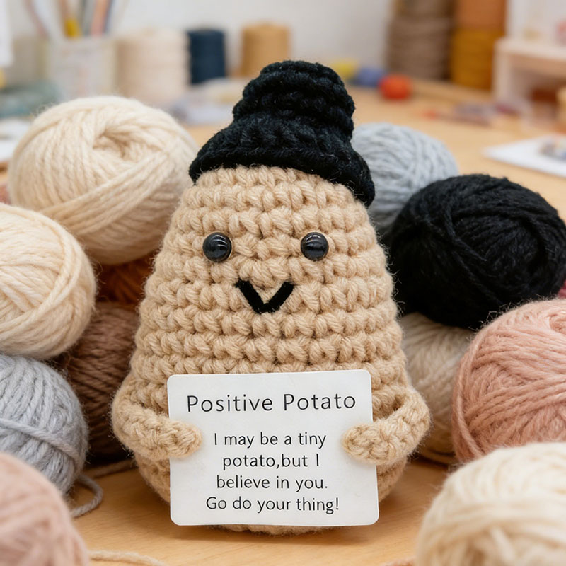 Cute Positive Potato Crochet D - Home Textiles Today 评论和价格