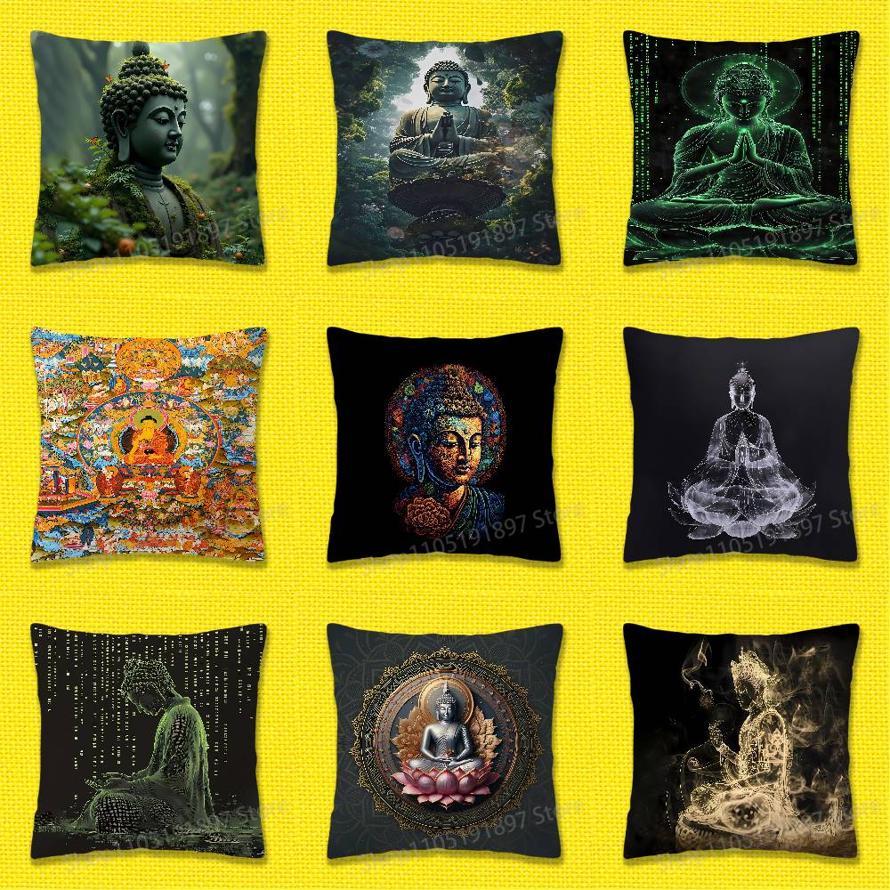 India Buddha Buddhism Throw Pi - Home Textiles India 评论和价格